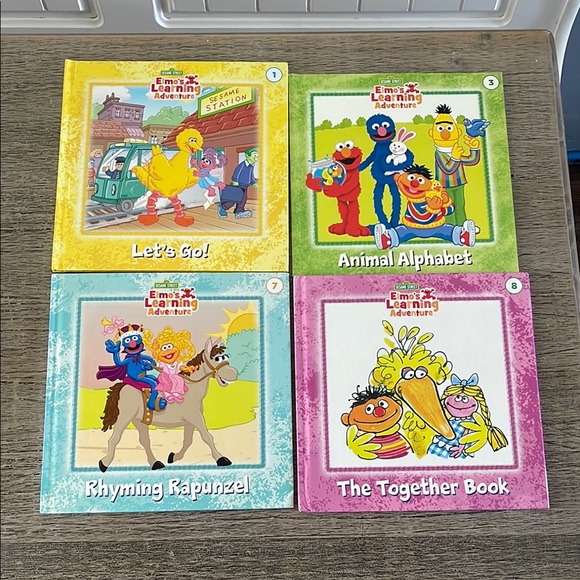 Sesame Street Elmos Learning Adventure Books‎ 4pack - Picture 1 of 1